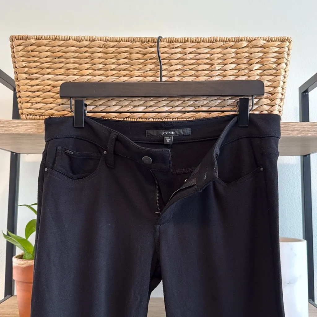 Joe's Jeans Mid-Rise Ponte Knit Black Skinny Pant Ankle Jeans, 30 - Image 7