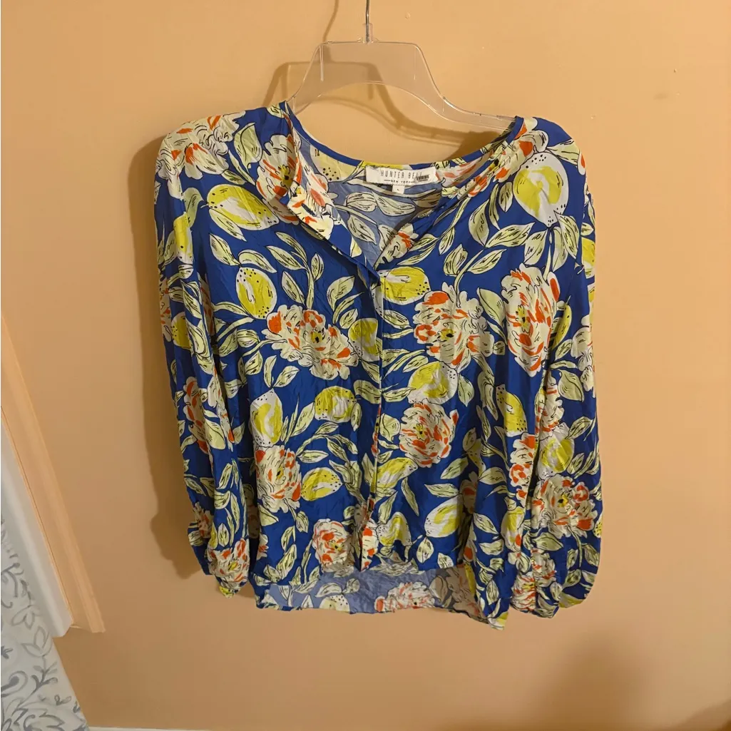 Hunter Bell Finley Lemon Floral Blouse - Image 4