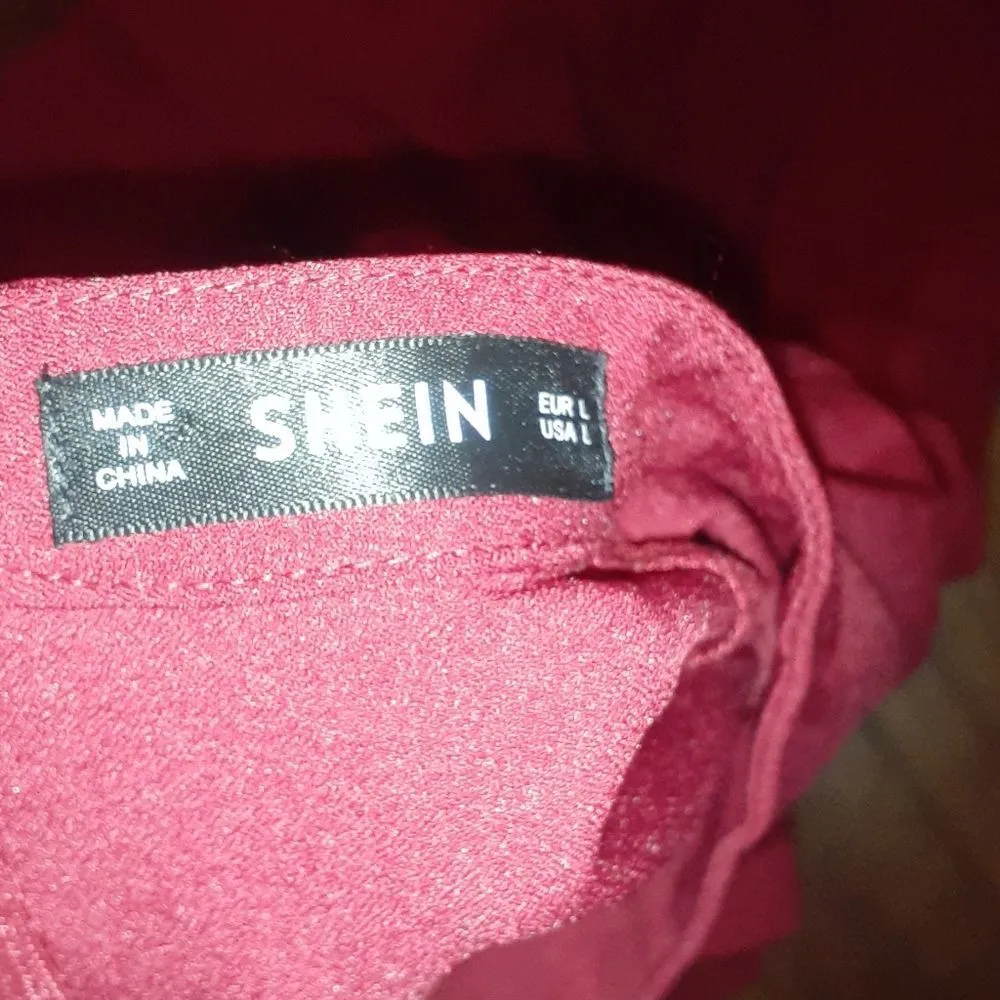 Shein Red Long Dress SIZE L - Image 3