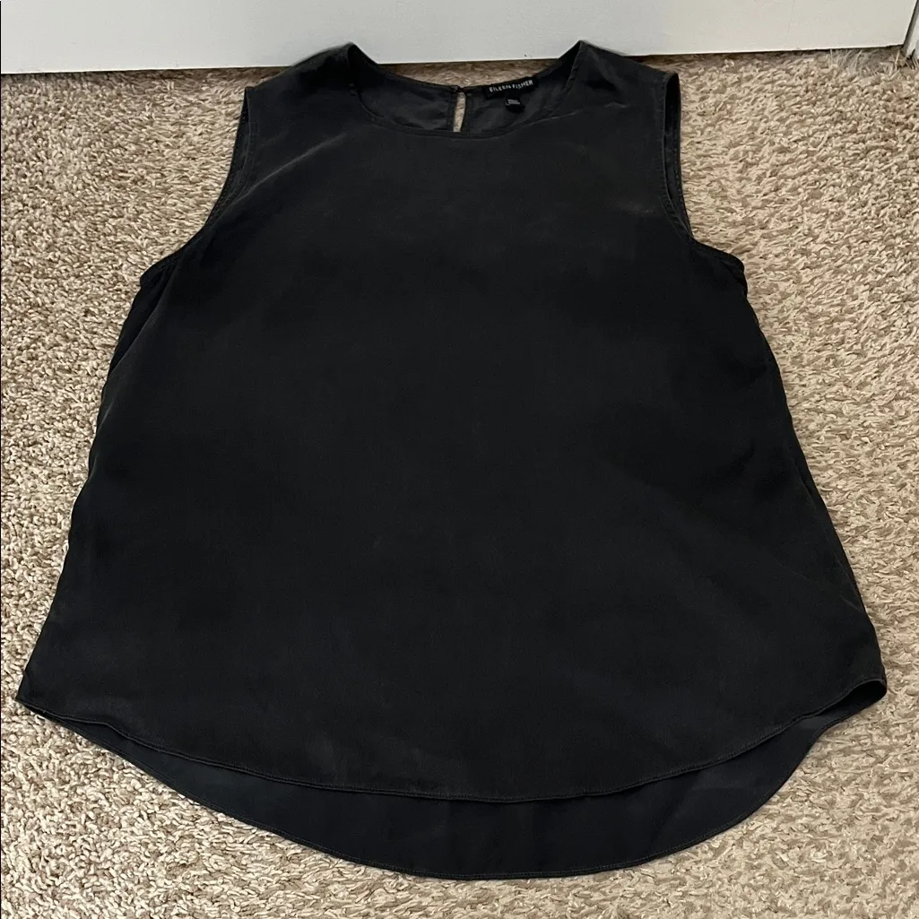 Eileen Fisher 100% Silk Sleeveless Tank Tops - Size Medium - Image 4