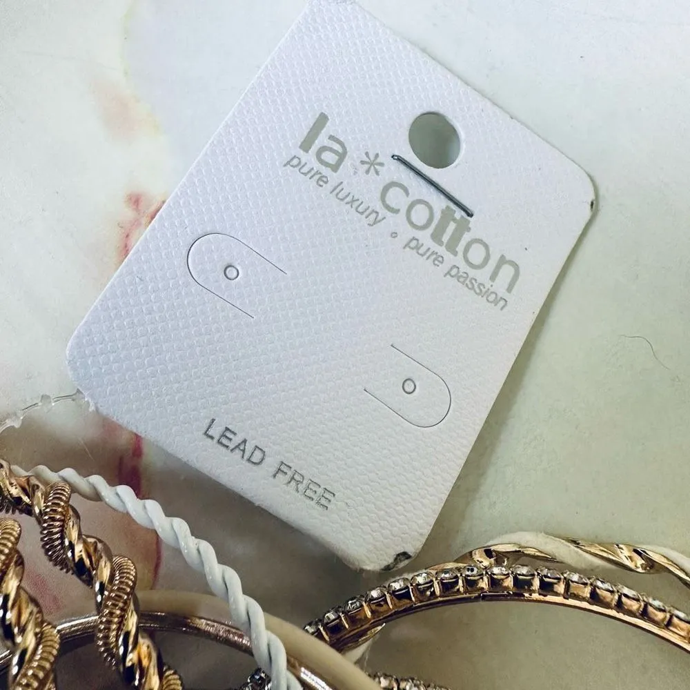 La Cotton gold tone bracelet bundle of 13 - Image 8