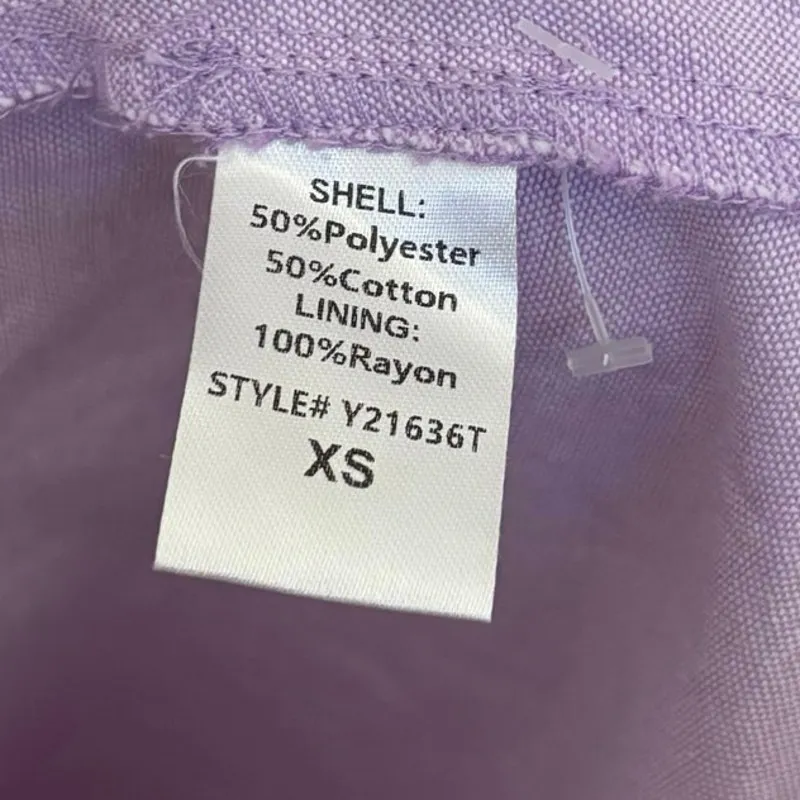 Tuckernuck Pomander Place Lavender Purple Oxford Harris Shirt Mini Dress Size XS - Image 8
