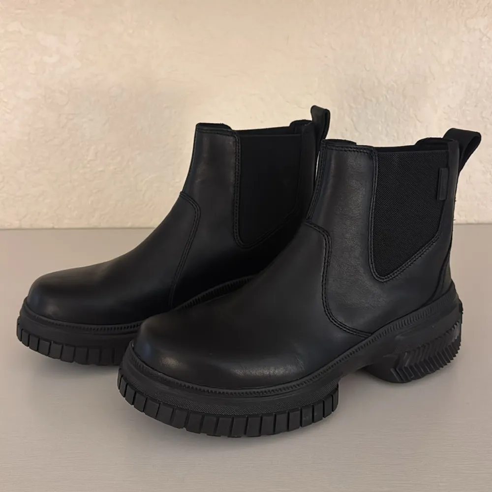 New Sorel Brex Waterproof Leather Chelsea Boot in Black - Image 4