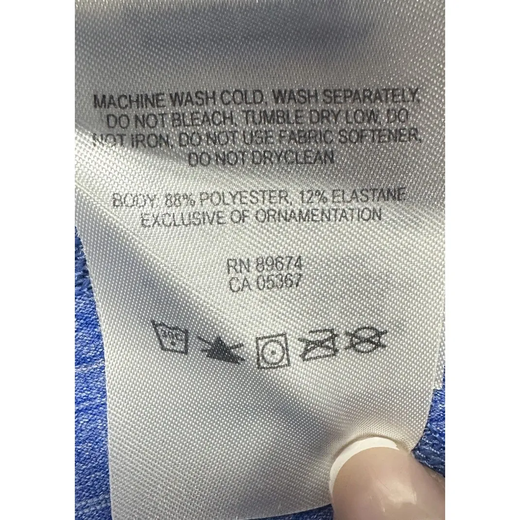 Mountain Hardwear Leggings Pants Gym Work Out‎ Yoga Royal Blue Womens Size SP - Image 9