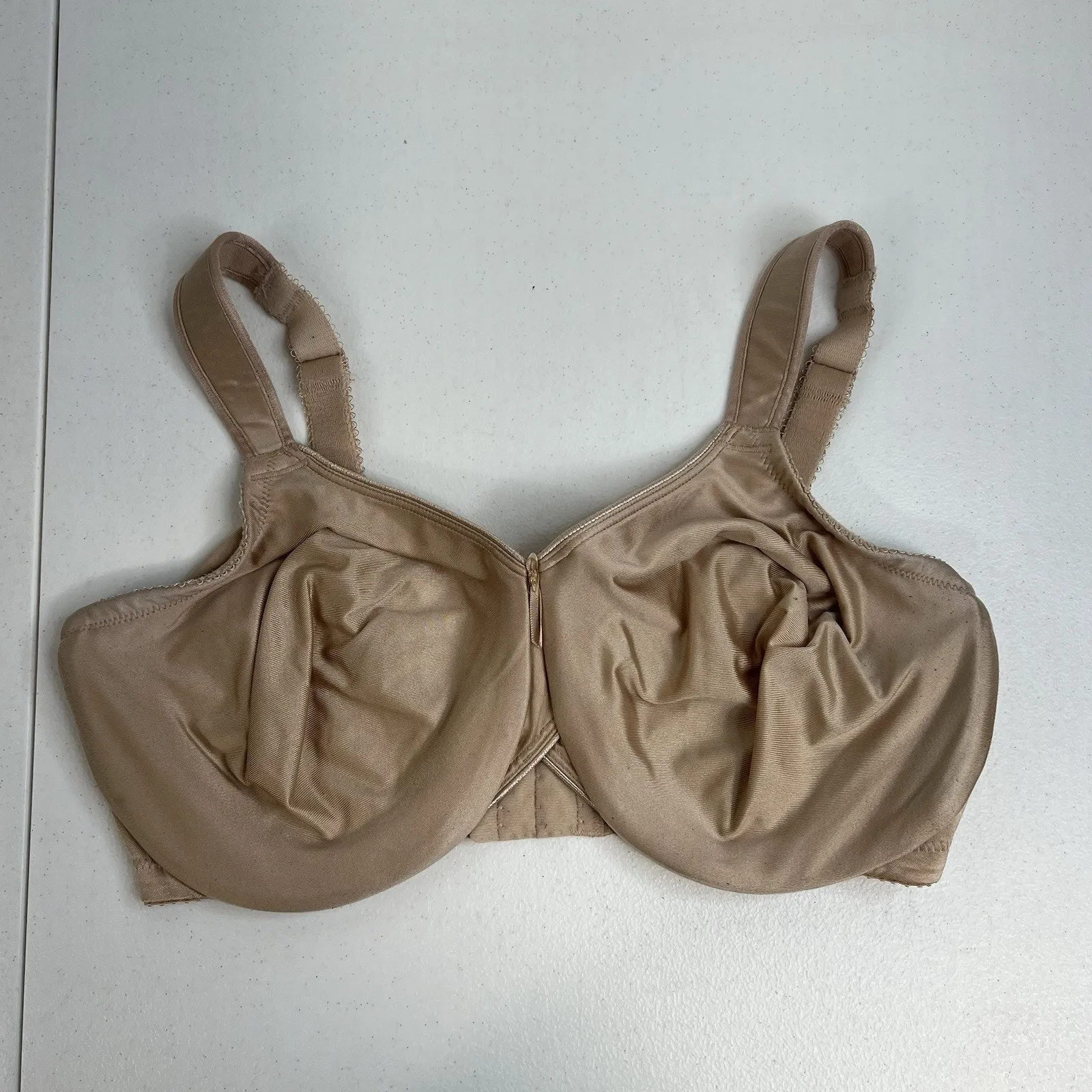 Wacoal 36DDD Bra Beige Bodysuede Seamless Full Figure 85185 Underwire Smooth - Image 3