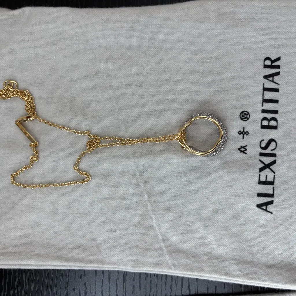 New Alexis Bittar Gold and Silver Necklace - Image 5