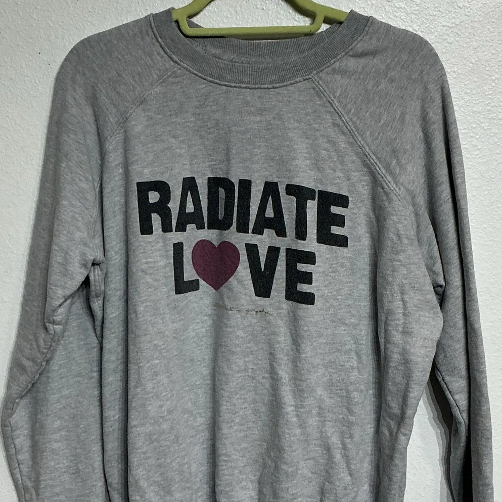 Spiritual Gangster Gray Radiate Love Sweatshirt Sz S - Image 3