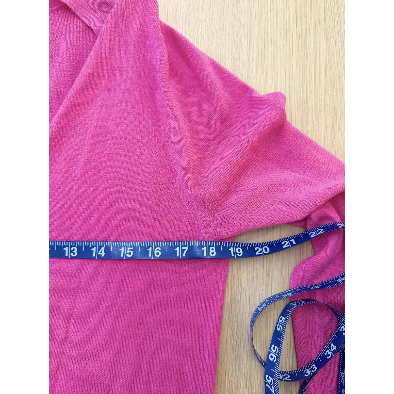 J. Crew Barbie Pink 100% Merino Wool Cardigan Sweater Size XL 2365 - Image 5