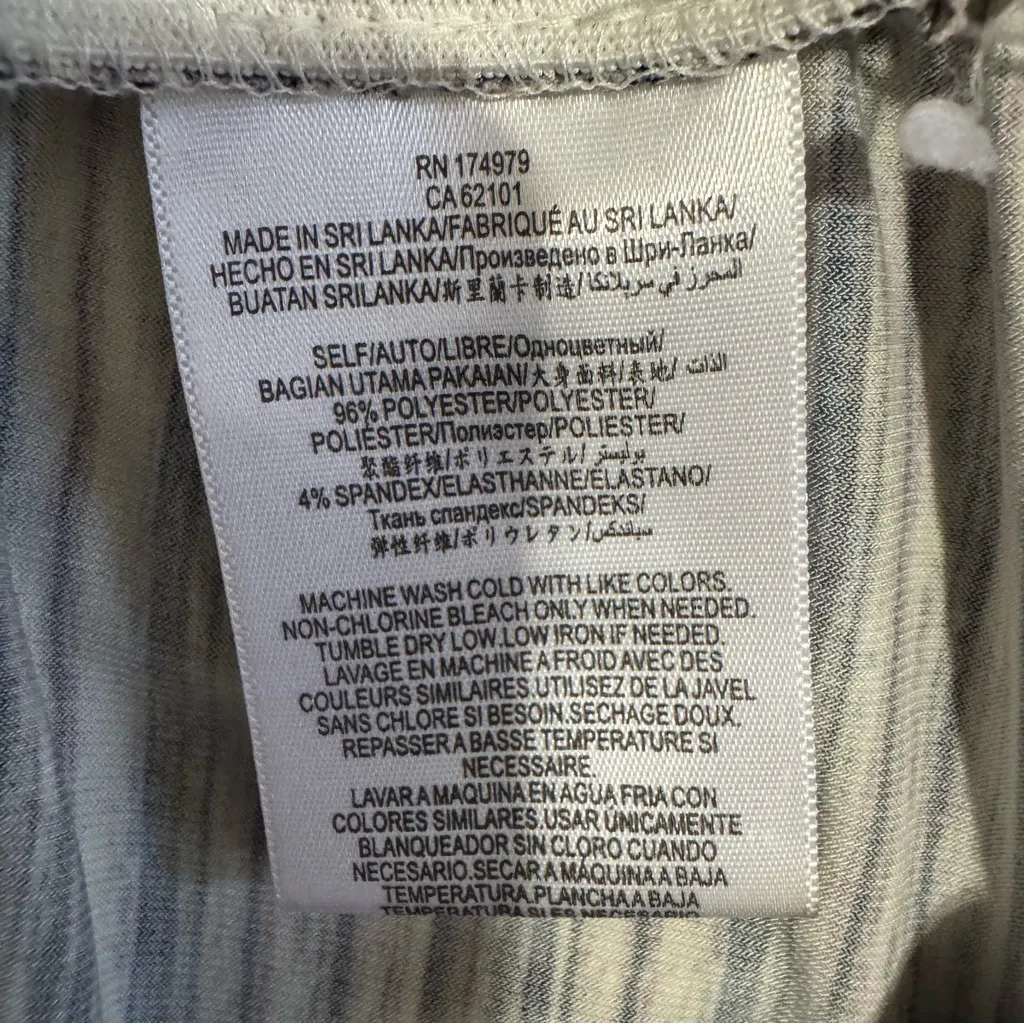 BCBGeneration Women Multicolored Striped Sleeveless‎ Stretchy V-Neck Jumpsuit XS - Image 9