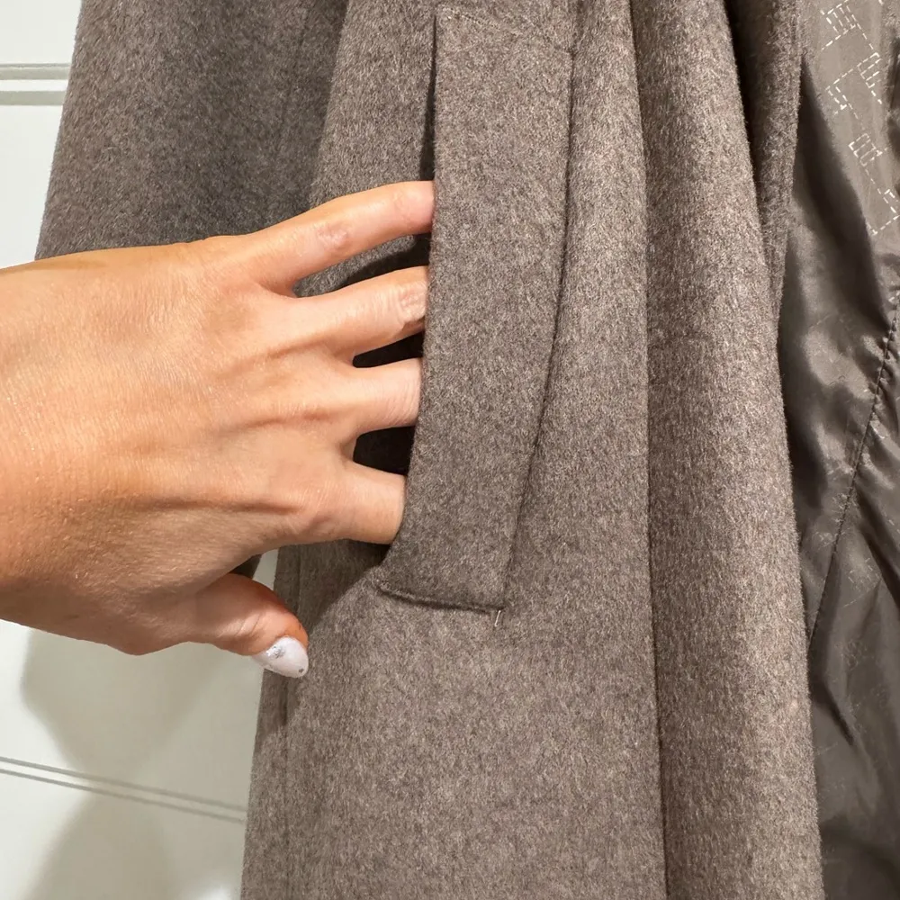 Cole Haan Tie-waist Wool blend Wrap coat - Image 5