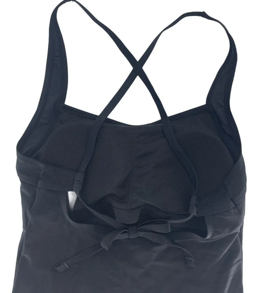 Black Logo One Piece Swimsuit - Image 3