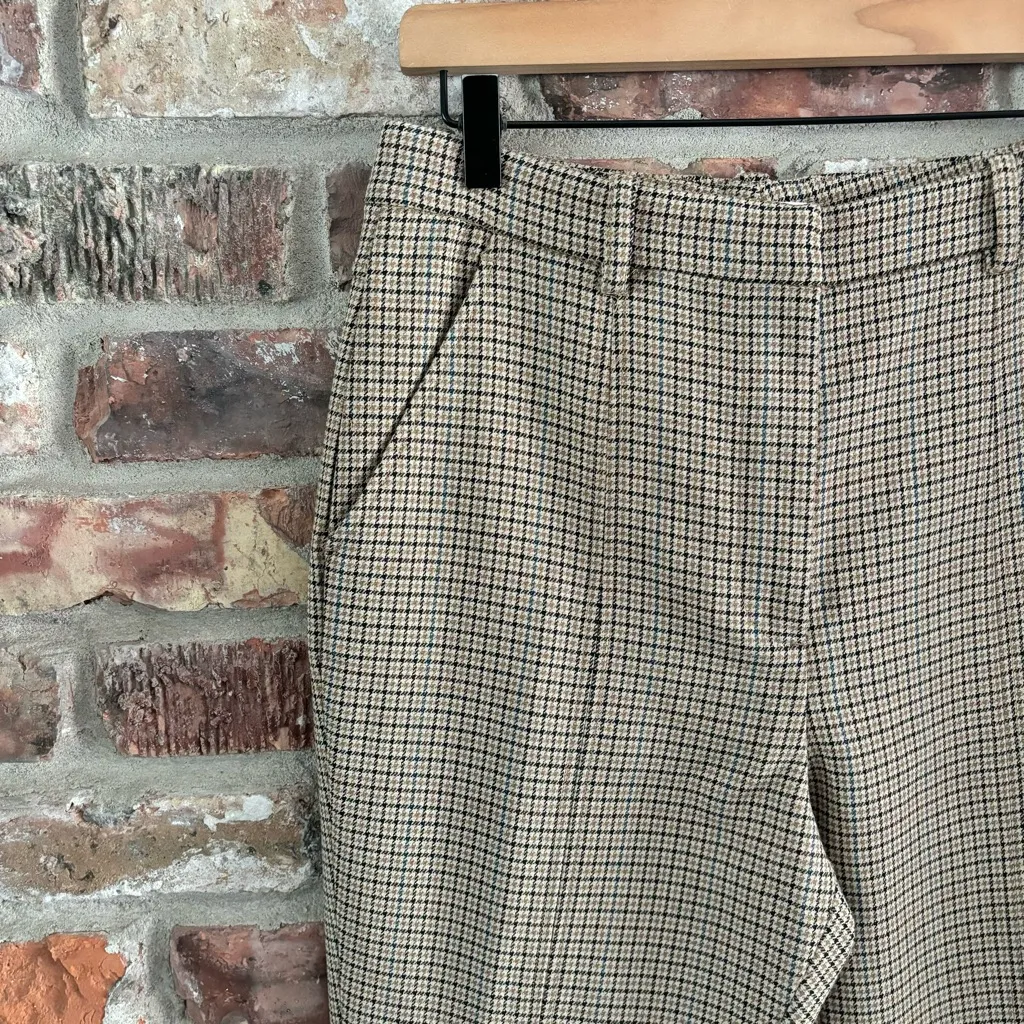 A.L.C Edwin Split Hem Plaid Print Pants, 8 - Image 3