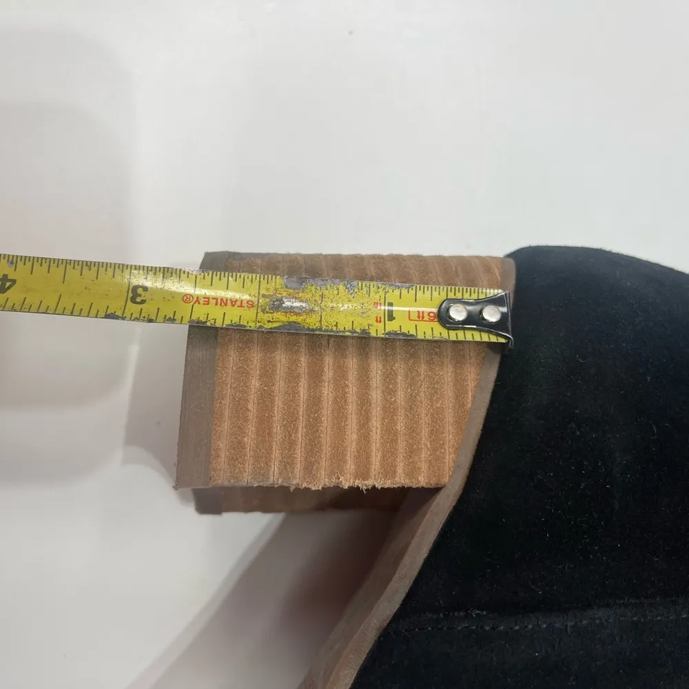 Blondo Knee High Suede Women 11M Waterproof Block Heel Black Boots Stretchy  Y2K - Image 9