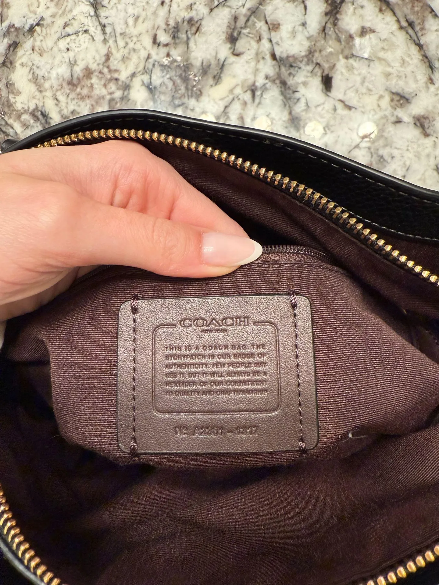 Coach purse black leather   - Image 9