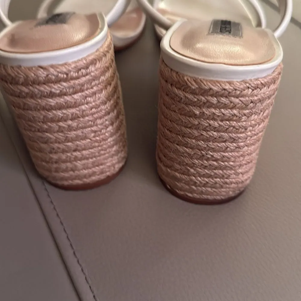 Steve Madden Marcella Rope Wedge Sandals Size 10M‎ Leather Slides - Image 4