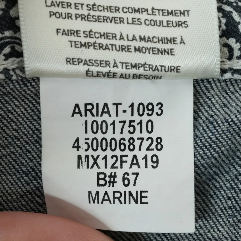 Ariat Real Denim Jeans Womens 34R Mid Rise Stretch Entwined Boot Cut Western - Image 10