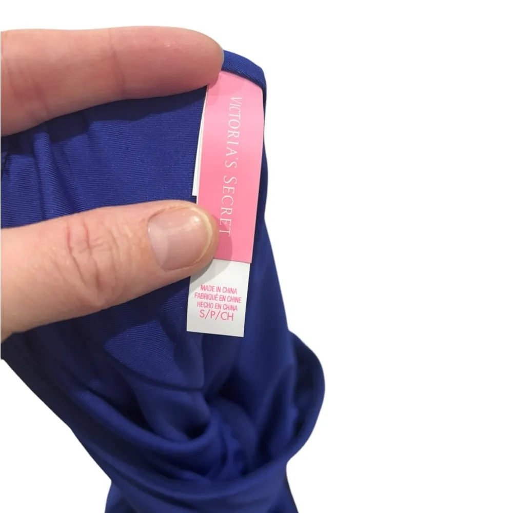 Victoria’s Secret Cut Out One Shoulder One Piece Royal Blue Bathing Suit Small - Image 6