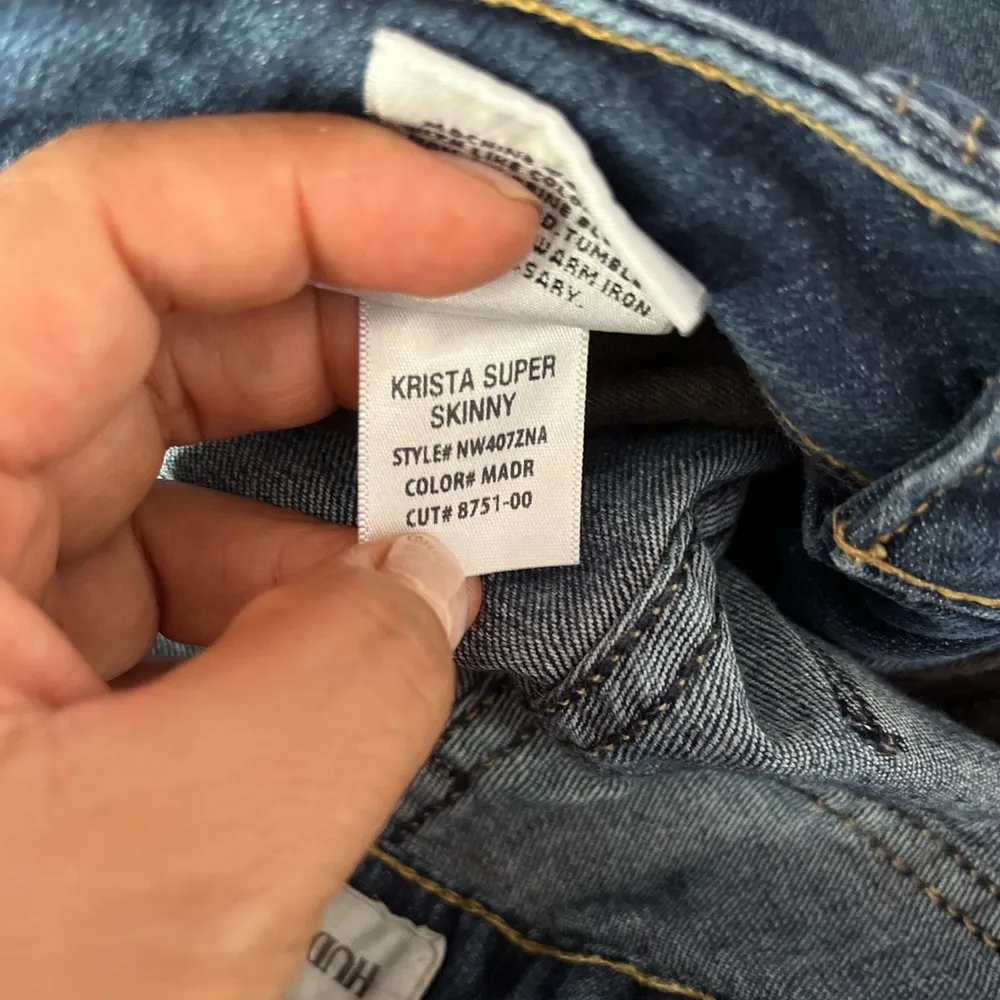 Hudson Women’s Krista Super Skinny Straight Jeans Dark Wash 26 - Image 6