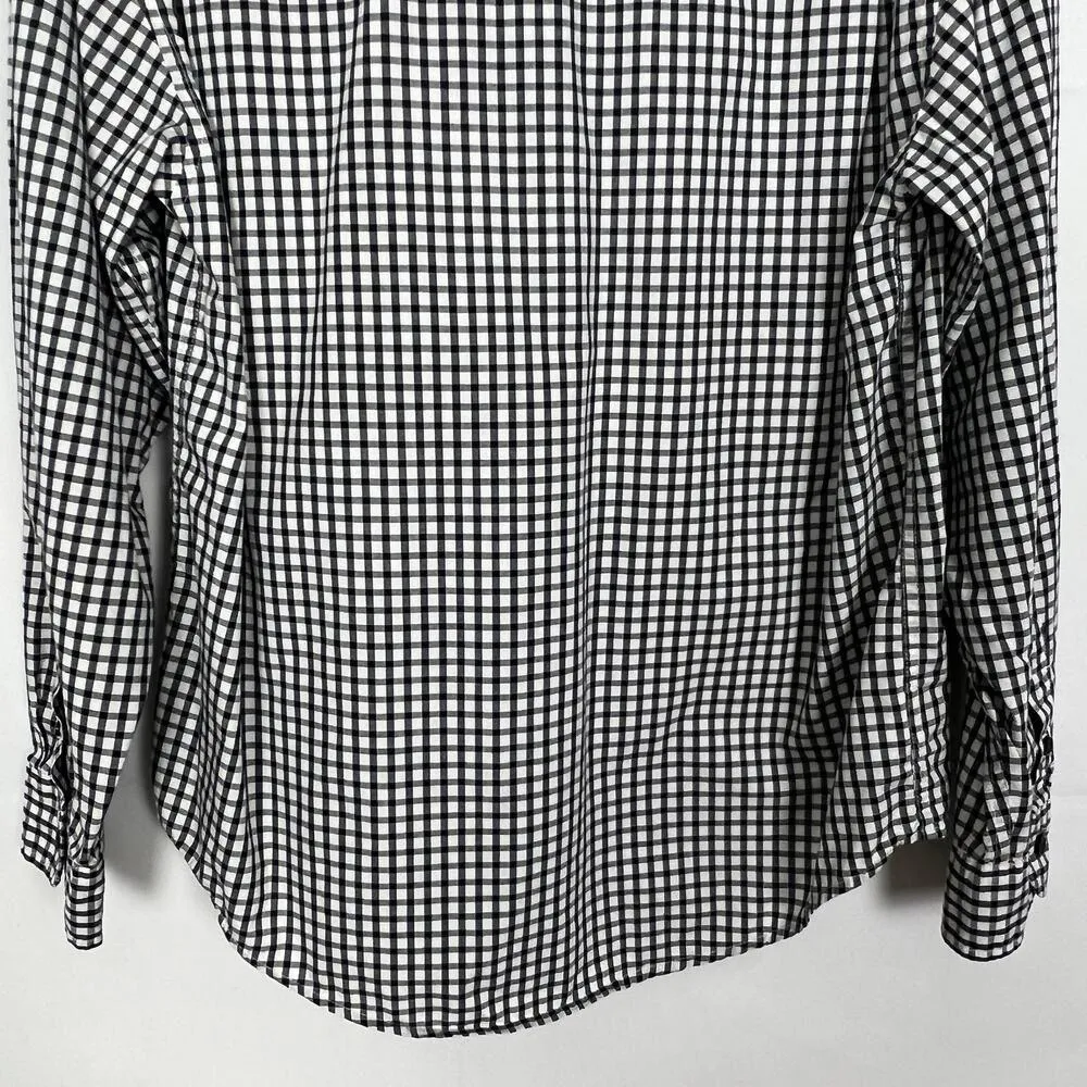 Eddie Bauer Gingham Women's Button Down Shirt Size Small - Image 8