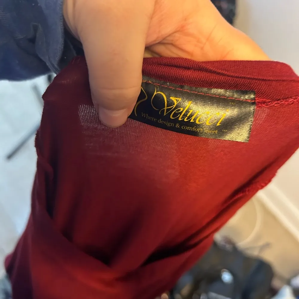 VELUCCI WOMENS 3/4 SLEEVE TSHIRT DRESS Size XL - Image 3