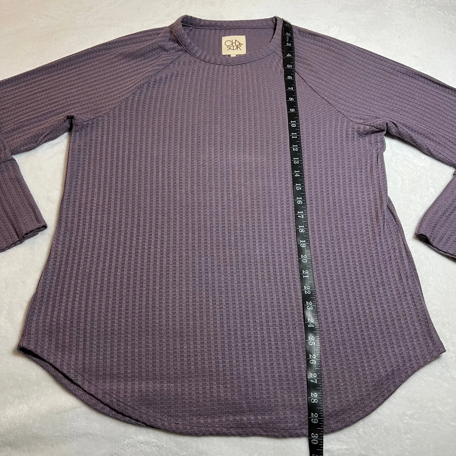 Chaser Crewneck Waffle Knit Long Sleeve Thermal Top Size XXL Casual Colorful - Image 10