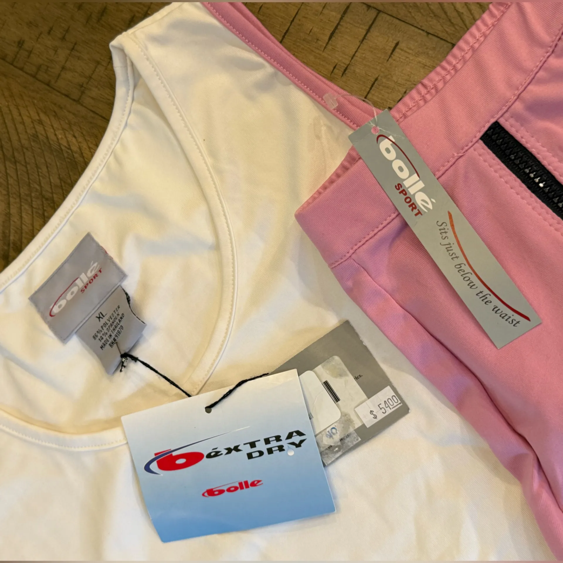 Bolle Pink and White Skirt Set Size M - Image 2