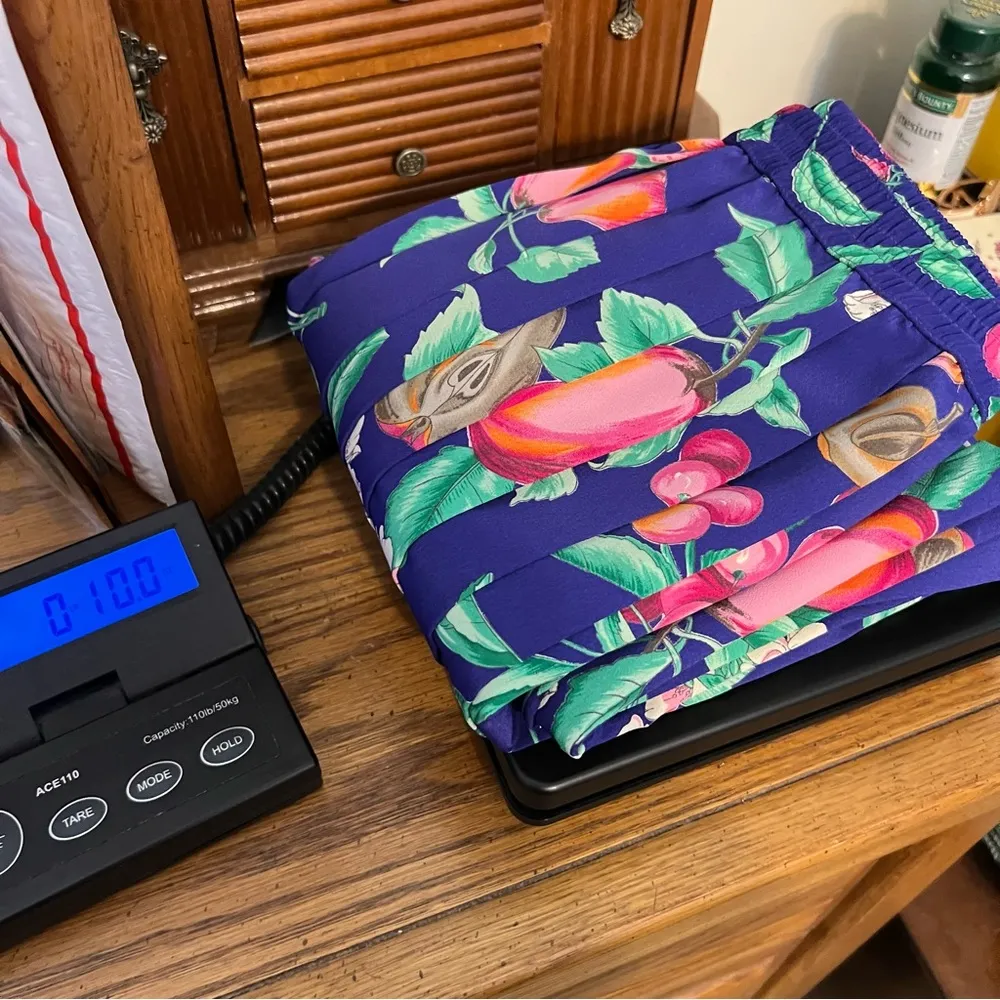 Vintage Alfred Dunner Madi Gras Purple Pleated Skirt Women’s Size 20W Floral - Image 10