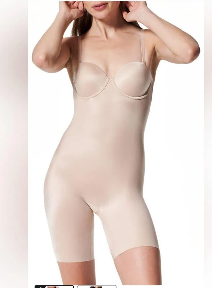 SPANX Suit Your Fancy Strapless Cupped Mid-Thigh Bodysuit, BRAND NEW,Small, $148 - Image 2