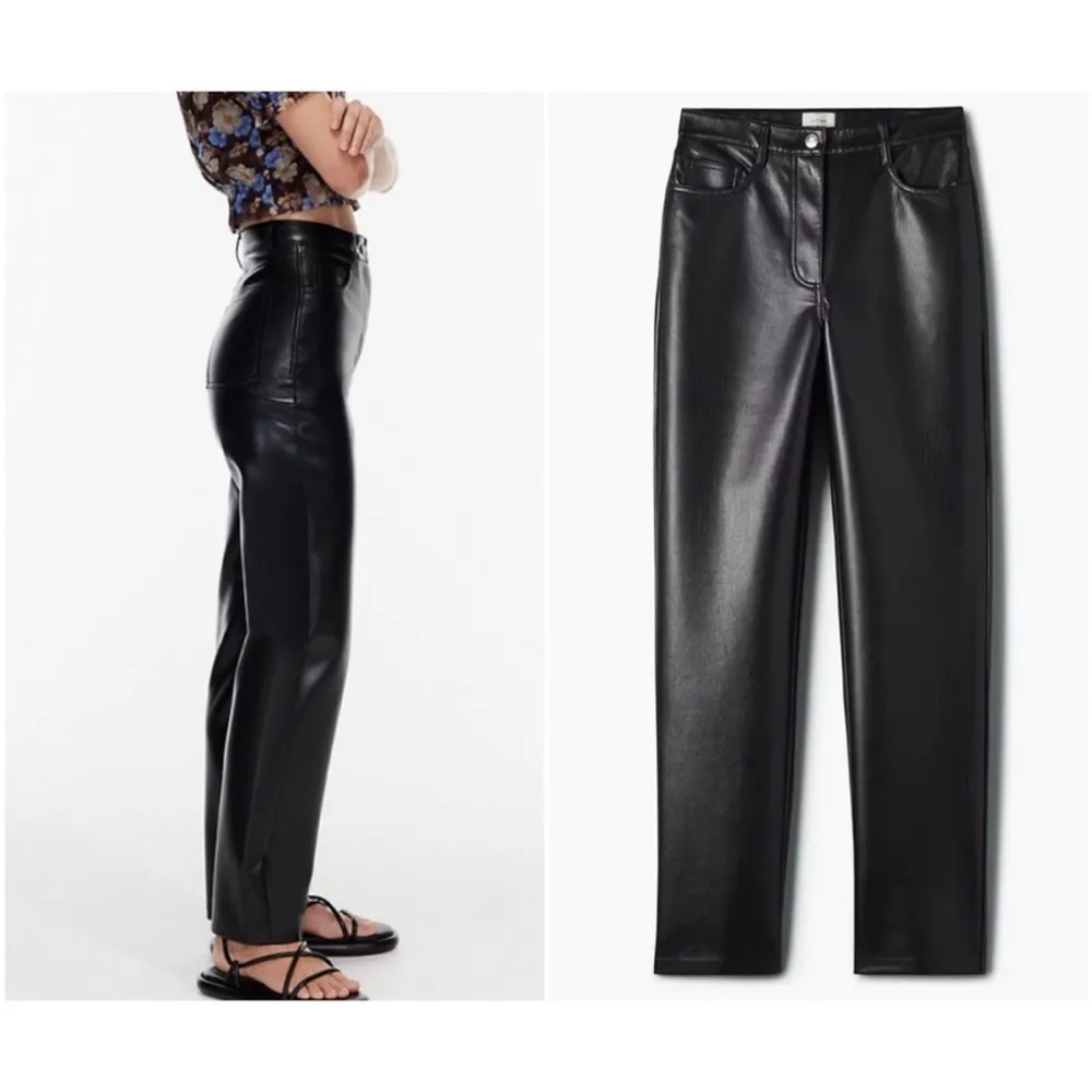 Aritzia faux leather pants NWT - Image 2