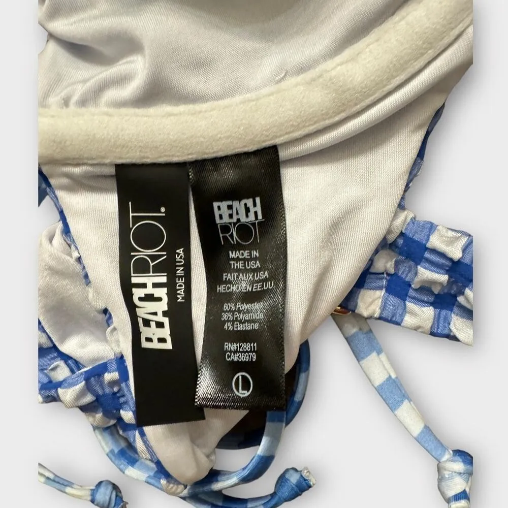 Beach Riot Caitlin Bikini Top Size Large - Image 5