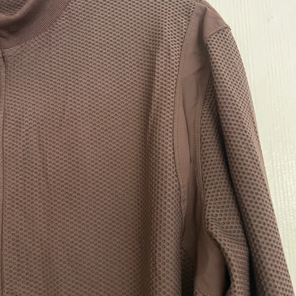 Elegant Brown Women's Blazer Size L - Image 3