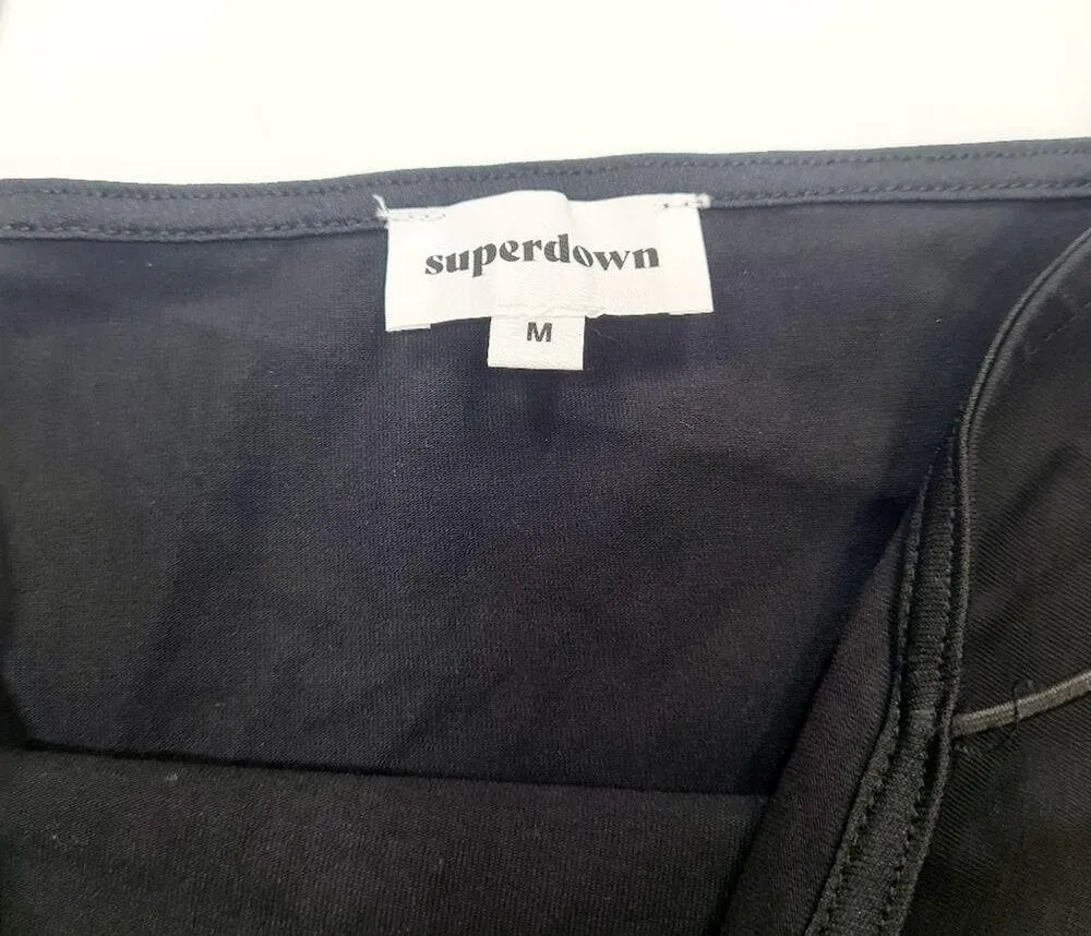 Superdown Cia Mini Dress in Black Medium - Image 6