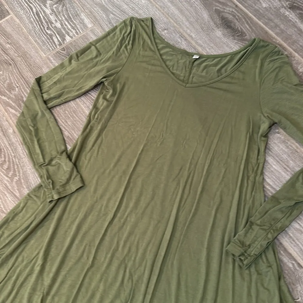 Women’s longsleeve soft cotton blend stretchy fall winter dress size small EUC - Image 2