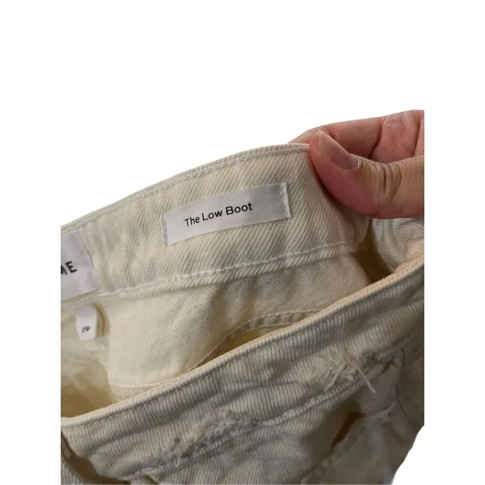 Frame Off White The‎ Low Boot Distressed Jeans Size 29 - Image 11