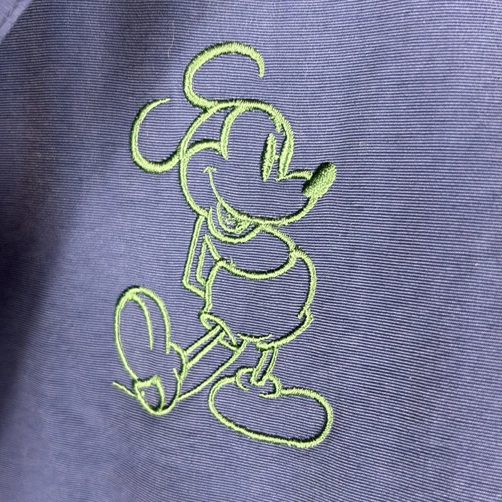 Walt Disney World Women's Jacket, Detachable Hood, Lined, Green/Navy, Size LG Green - Image 6