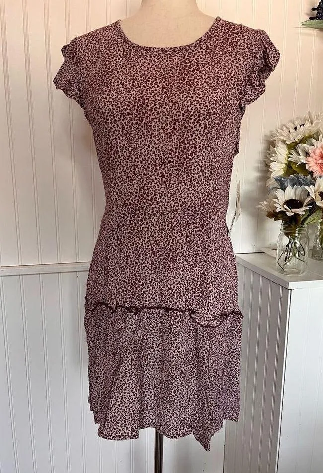 Pink Leopard Print Bohemian Dress - Image 4