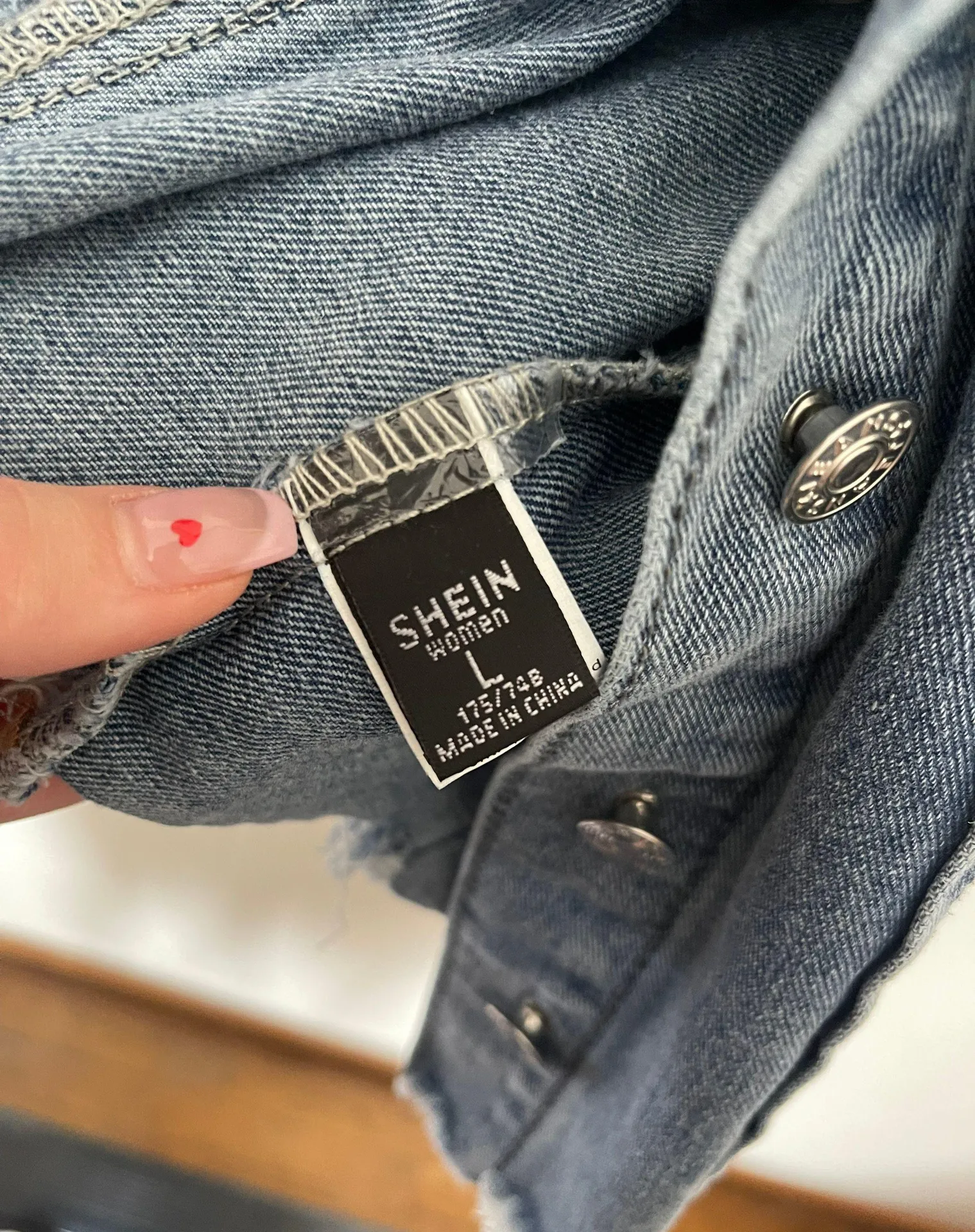 SheIn denim jean jacket - Image 5