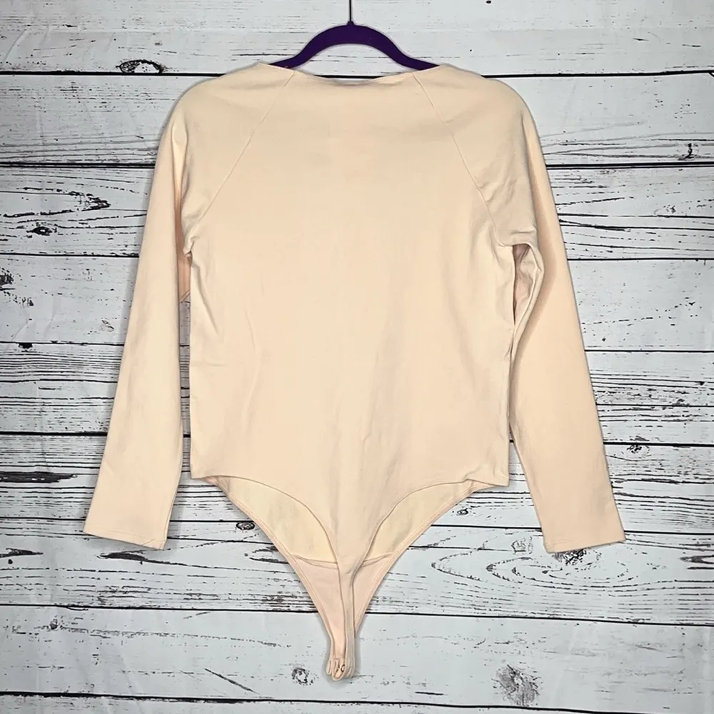 Fabletics NWT Sz 2X 18-20 Pink Scoop Neck Mindy Sculptknit Thong Style Bodysuit - Image 2