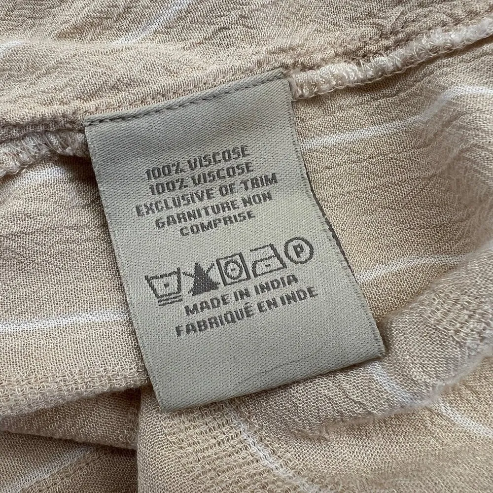 Charlie Paige Beige Sleeveless Tiered Maxi Dress With Ruffle Details Size Small - Image 10