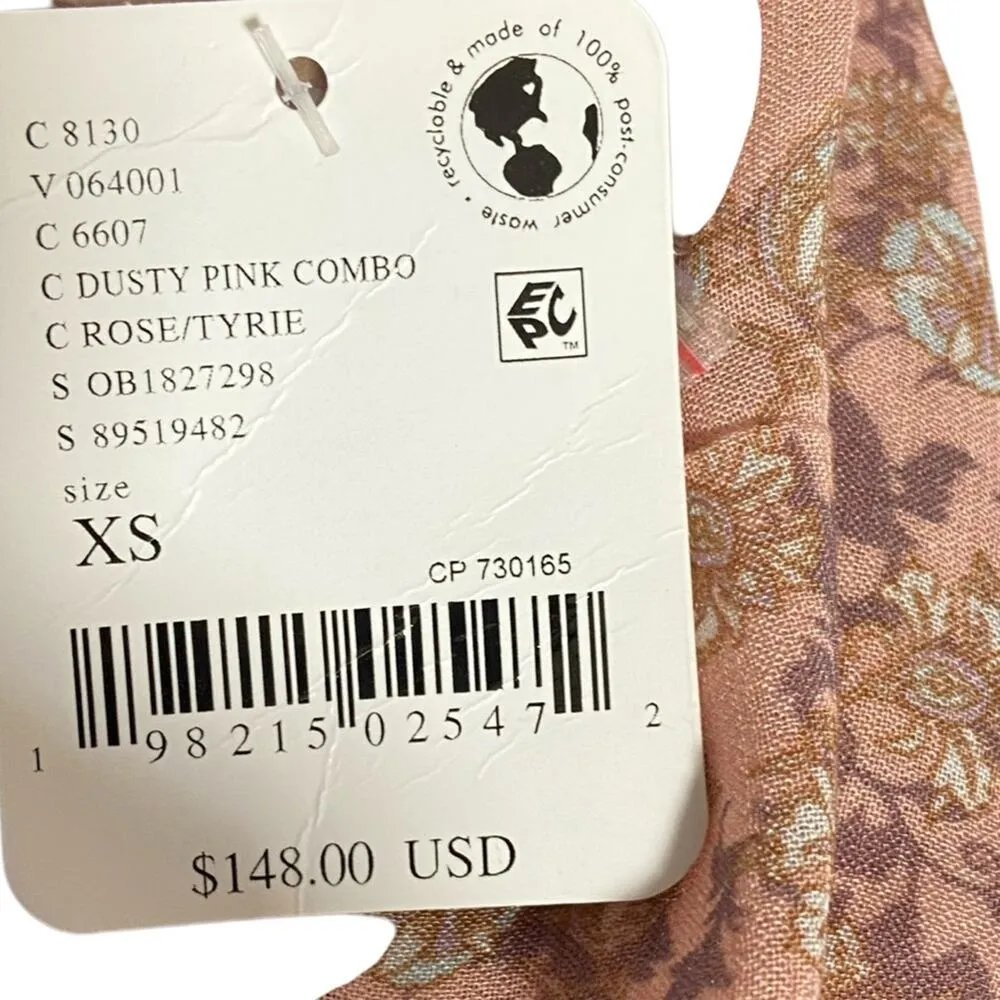 Free People $148 Forever Time Dress in Dusty Pink Combo XS - Image 5