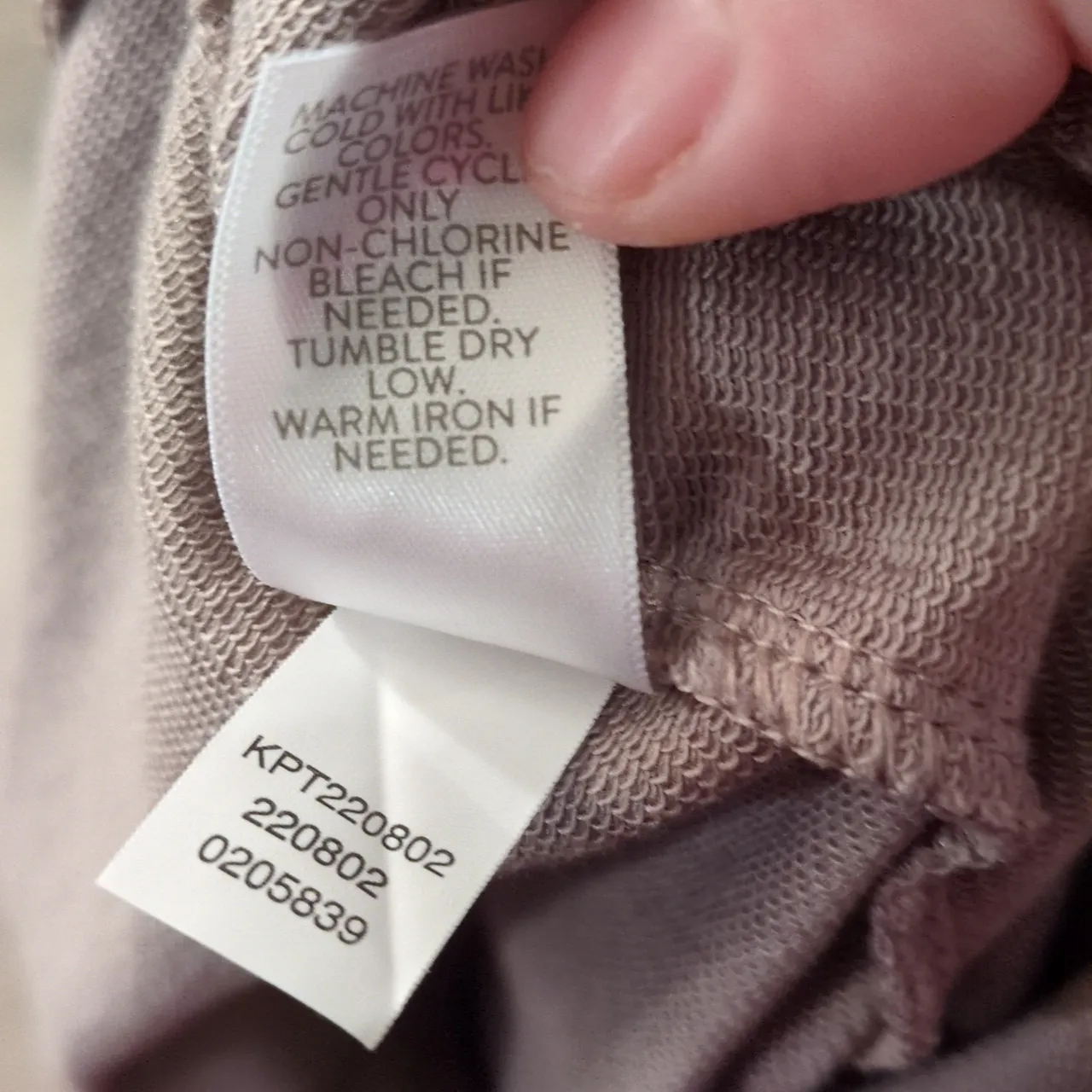 J. Jill Gray Affinity French Terry Slim Crop Pull On Pants Size SP - Image 5