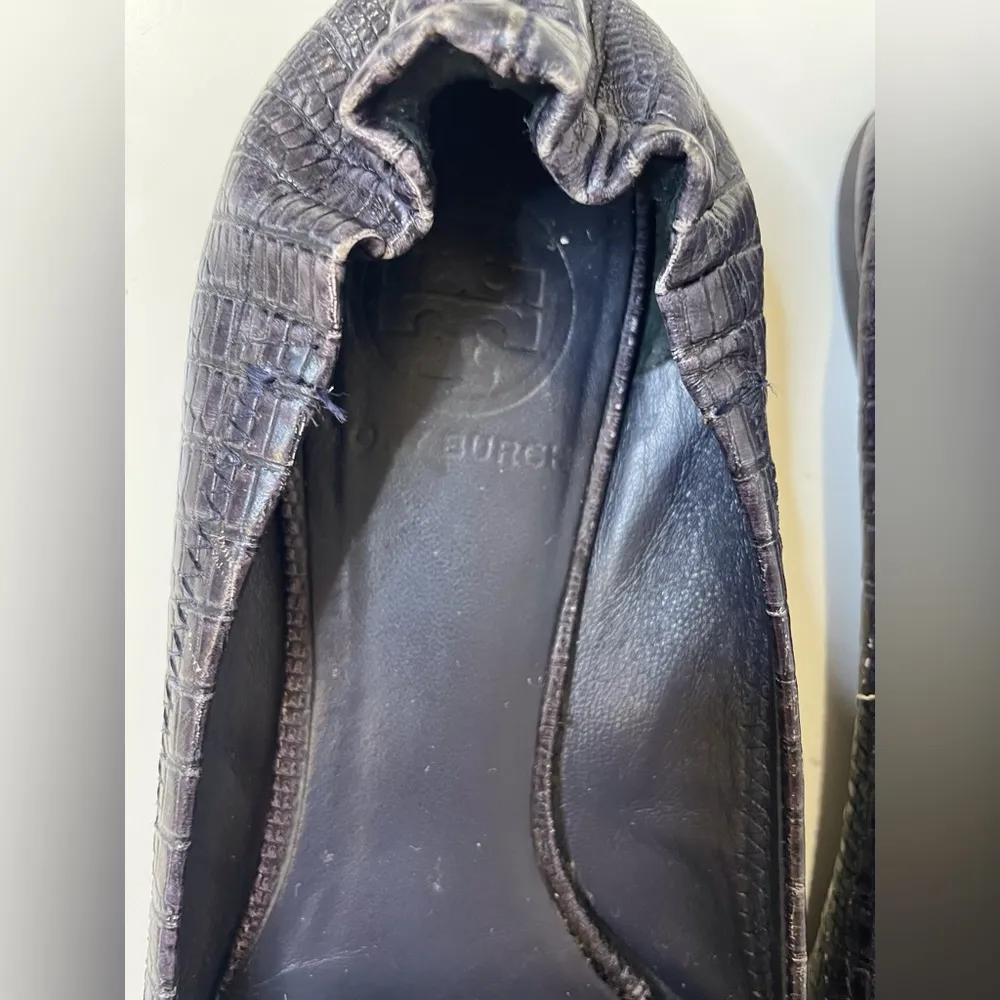 Tory Burch‎ Women’s Python Leather Reva Flats Shoes Size 6 - Image 7