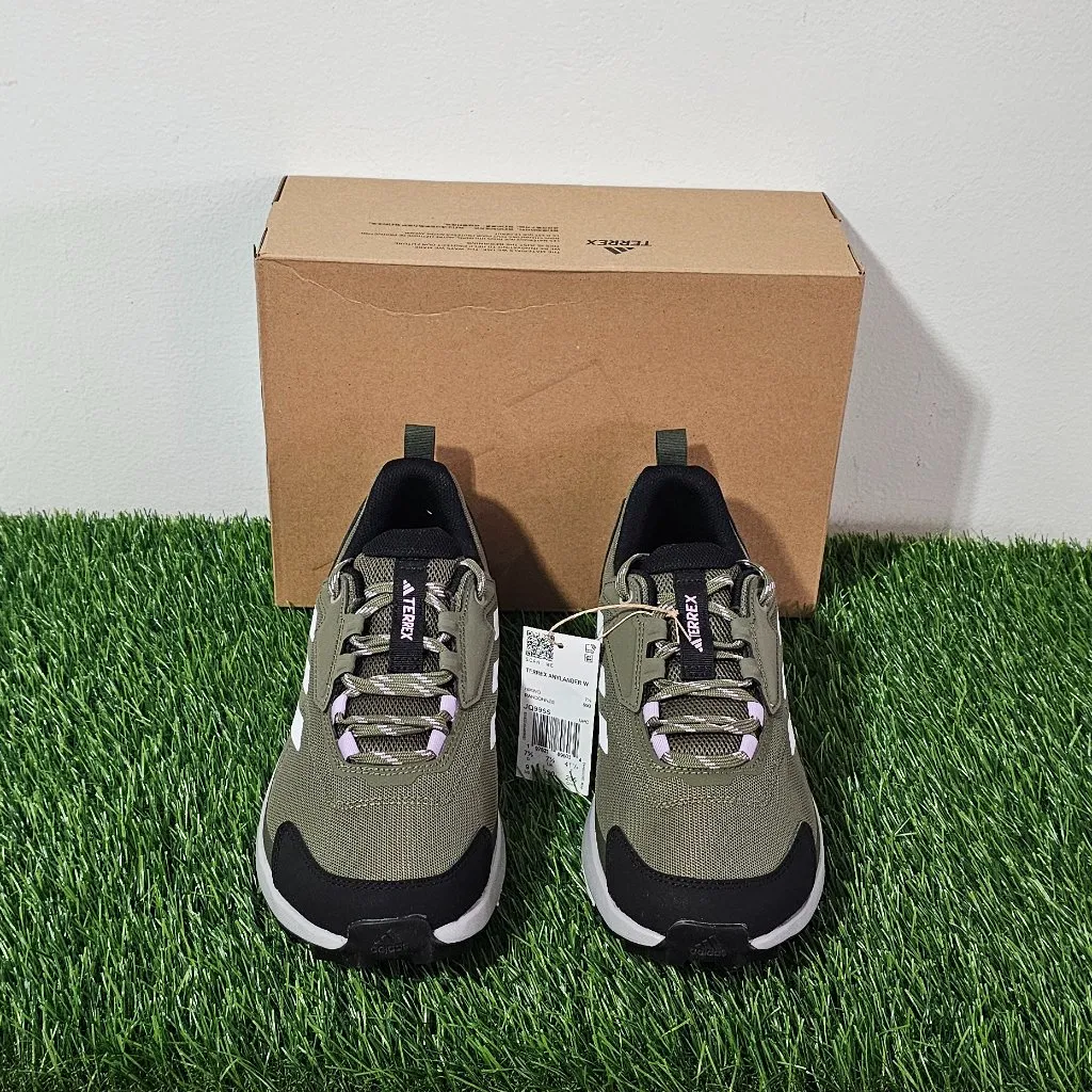 adidas Terrex Anylander Hiking W's Shoes Size 9 -Olive /Grey /Night Cargo-JQ9955 - Image 2