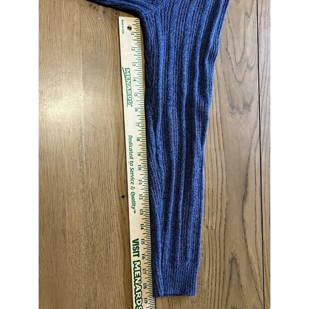 IZOD Women's Long Sleeve Blue V Neck Sweater Size XL Preppy Designer Classic - Image 6