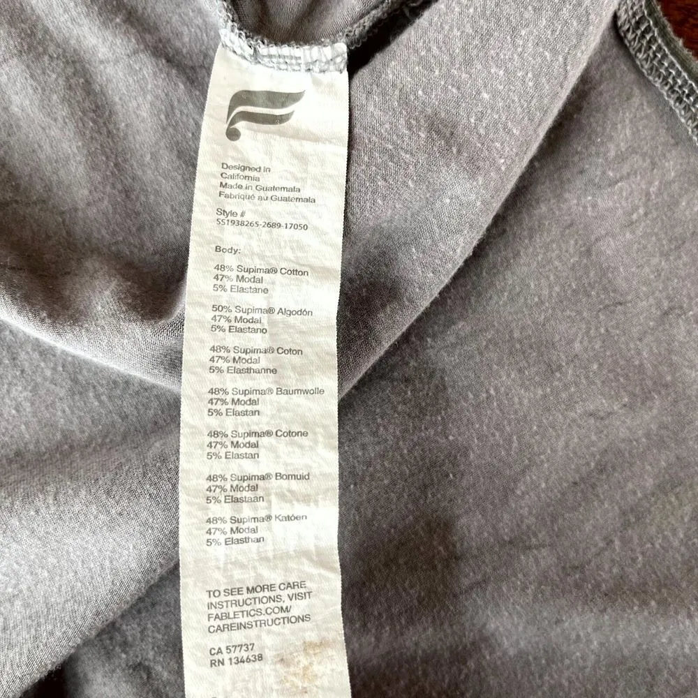 Fabletics T-Shirt Womens Large Camouflage Print Cotton High Low Hem Crew‎ Neck - Image 6