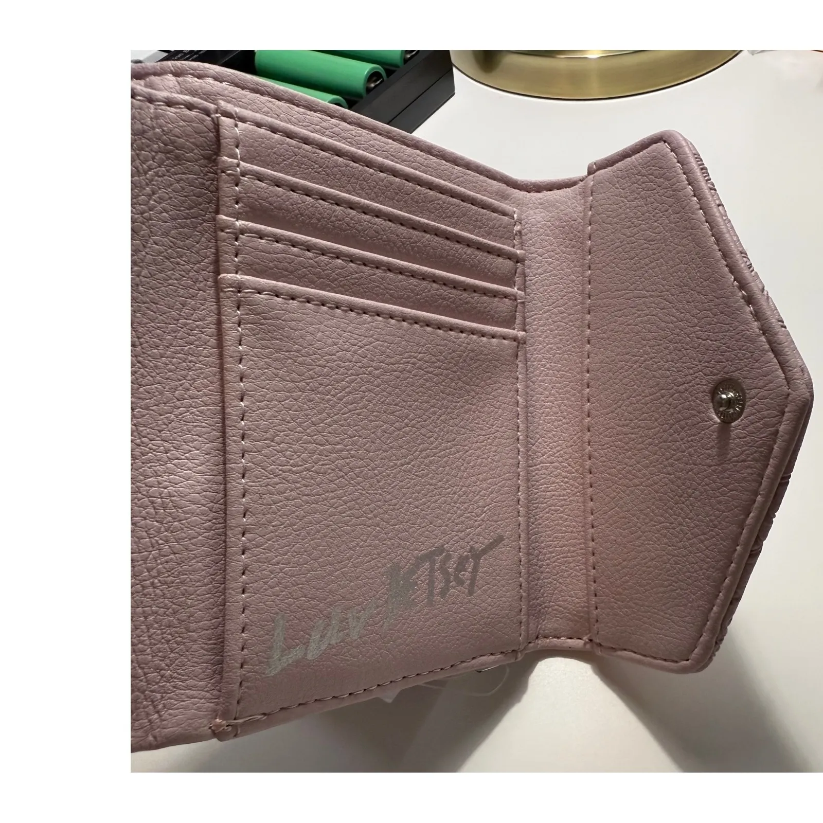 NWT Luv Betsey Johnson LBCASH Blush Embossed Wallet | Coquette | Balletcore‎ - Image 5