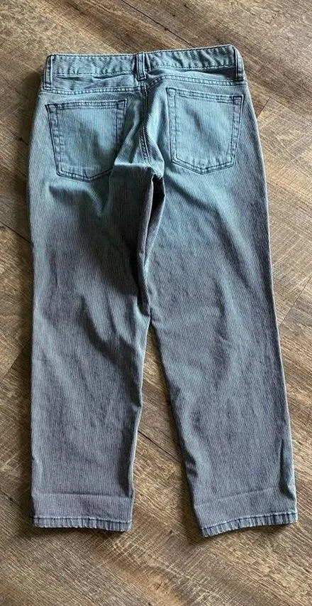 Eddie Bauer Pants Indigo Stripe Lightly Distressed 2 Petite Outdoors - Image 3