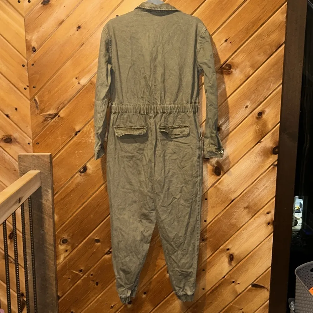 Fore army green utility long sleeve jumpsuit Size M - Image 7