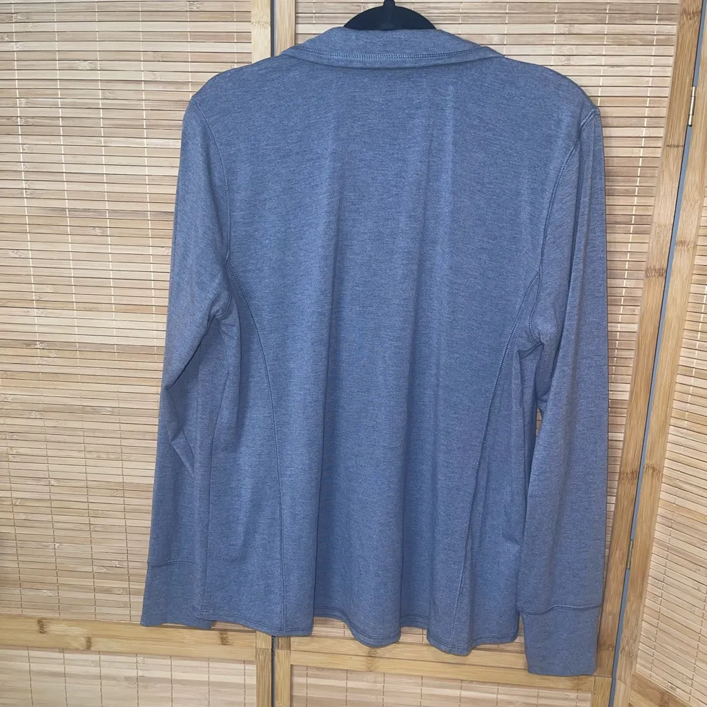 Ridgecut Toughwear gray 1/4 zip long sleeve athletic top shirt woman’s Large - Image 4