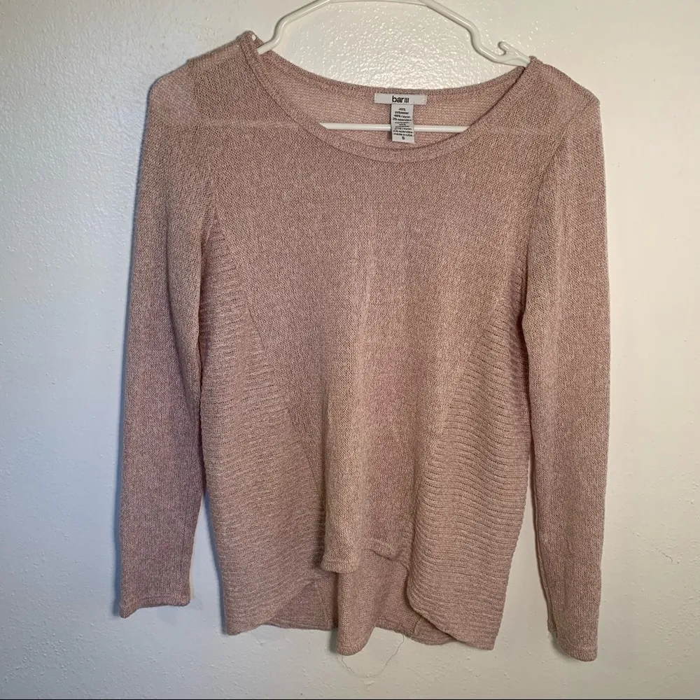 Bar III Crewneck Sweater Light Blush Pink - Image 2
